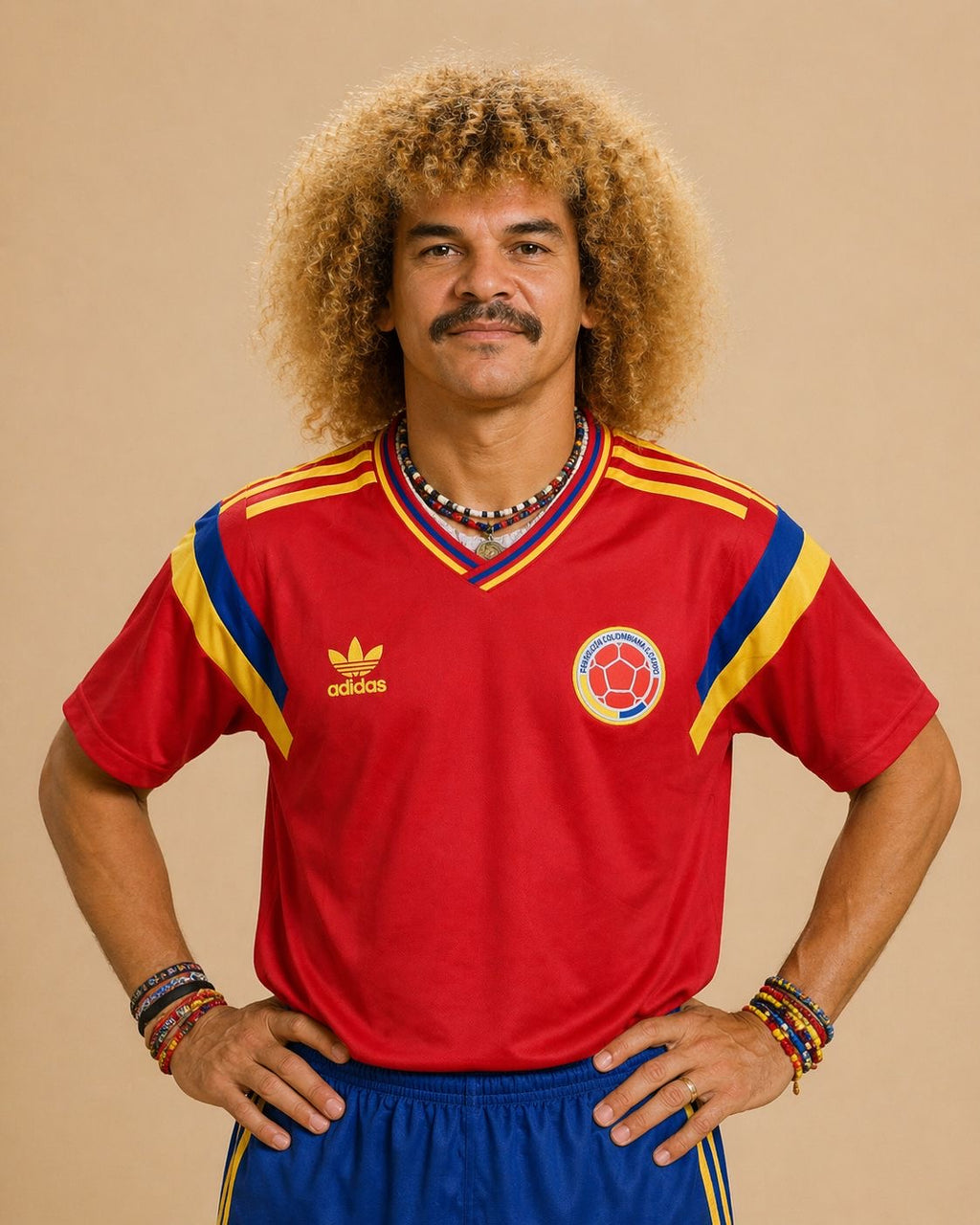 Seleccion Colombia Retro 1990 visitante
