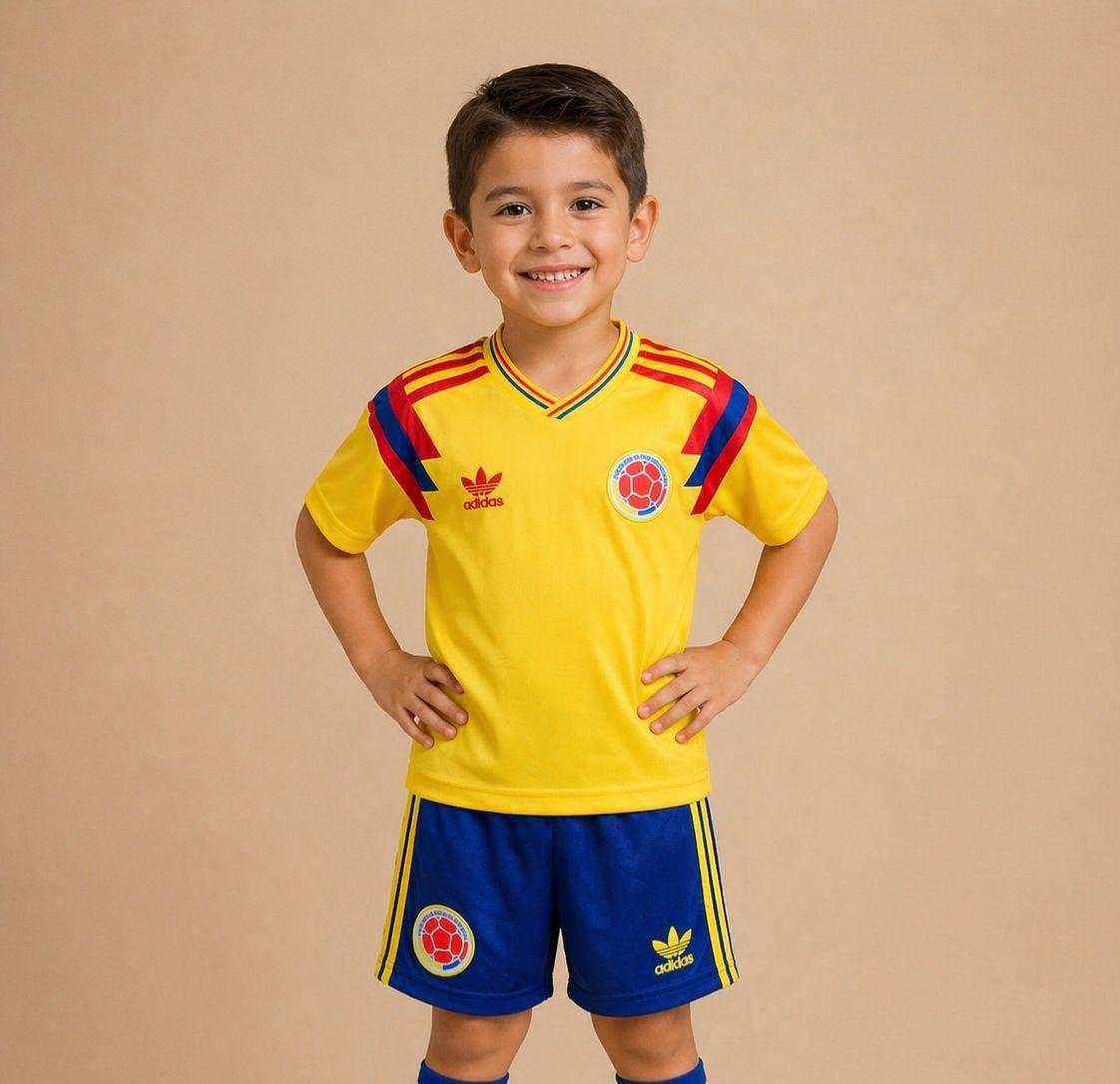 Uniforme Selección Colombia 1990 Niño