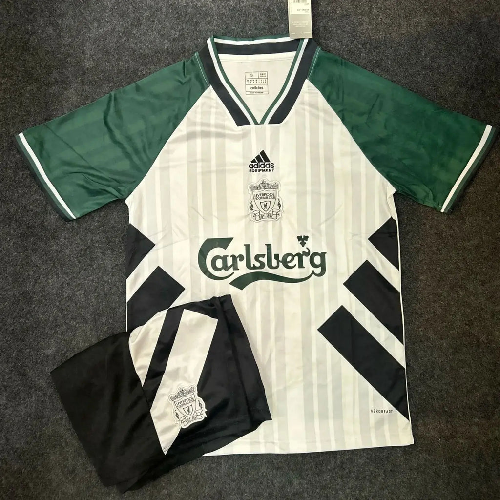 uniforme Liverpool carlsberg 1993 visitante Blanco